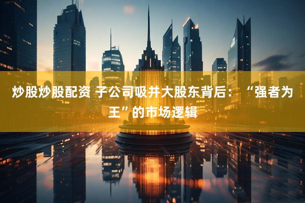 炒股炒股配资 子公司吸并大股东背后： “强者为王”的市场逻辑